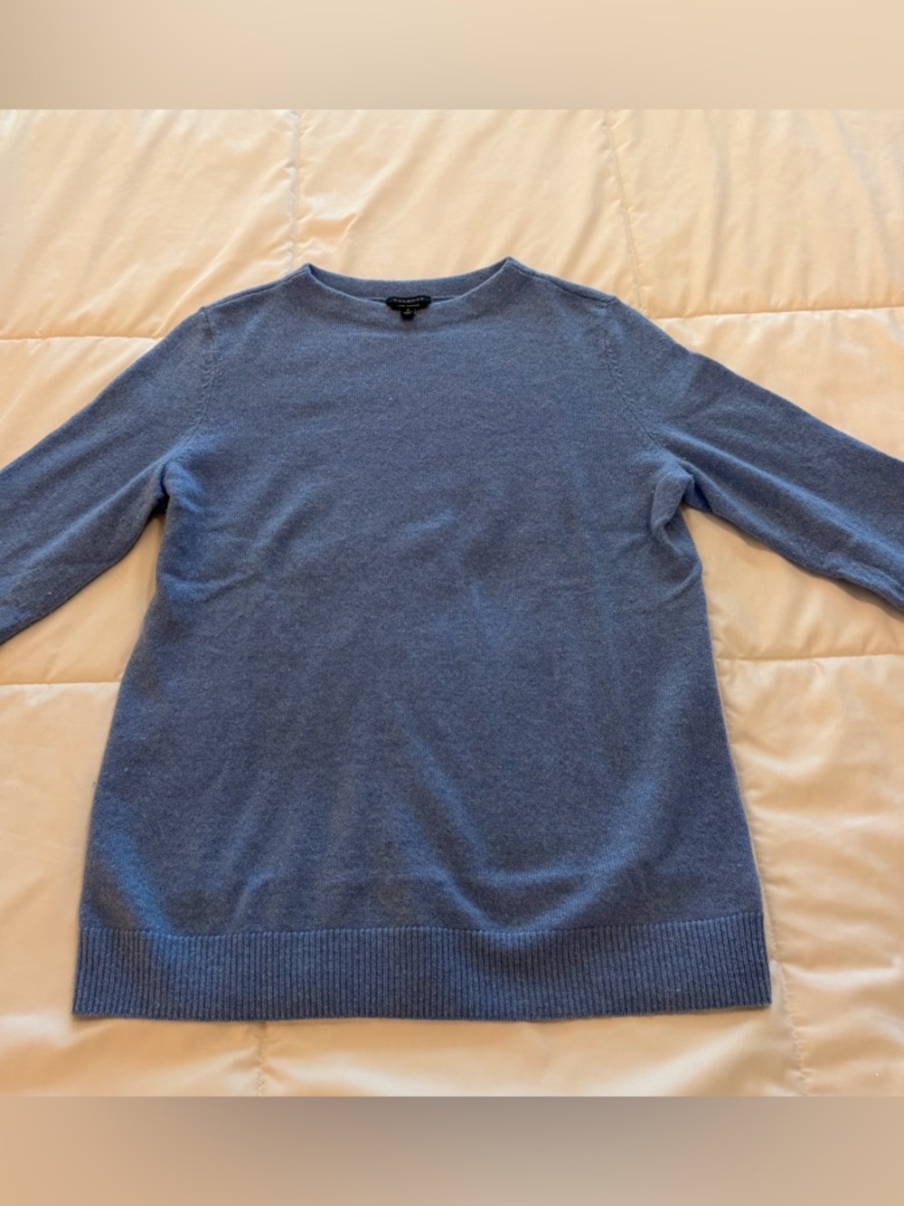 Talbots Cashmere Women’s Dusty Blue Crewneck Sweater - Picture 2 of 6